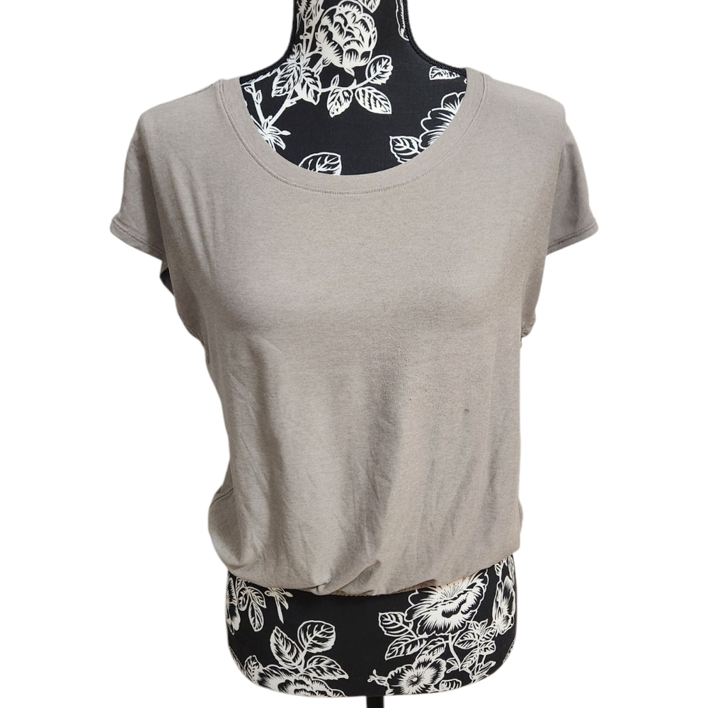 Beyond Yoga Spacedye Slouchy Banded Bottom Crop Top Mist